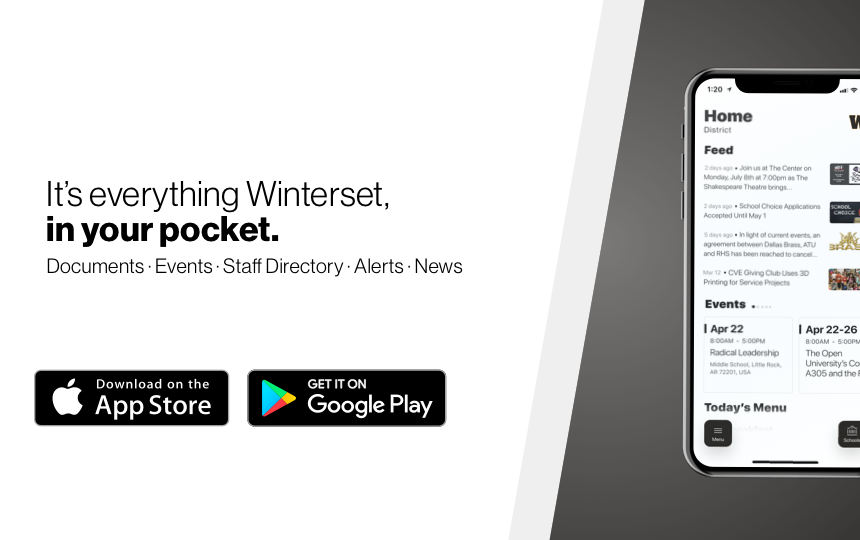 Winterset in your pocket! Discover the App! 