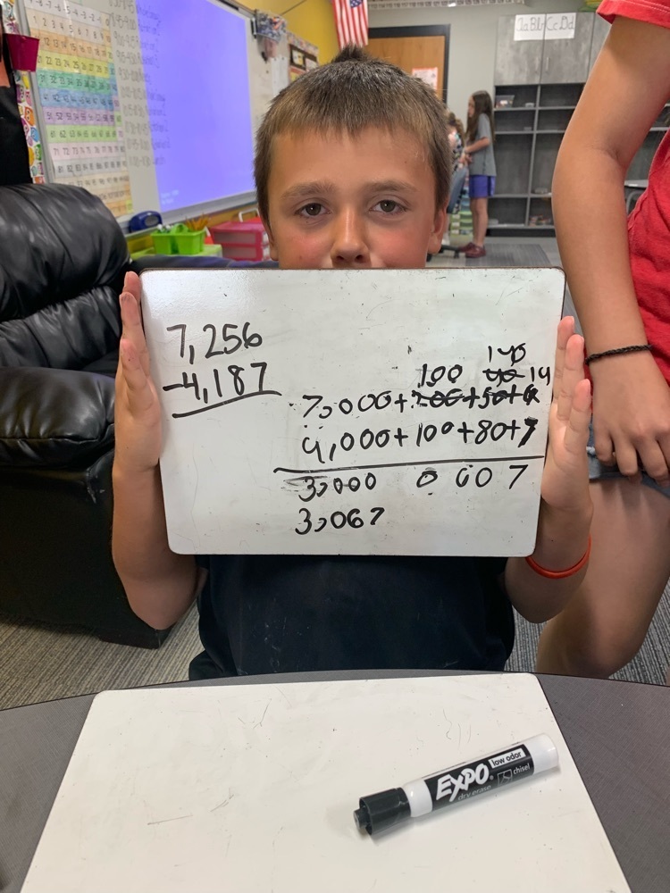 working on math facts